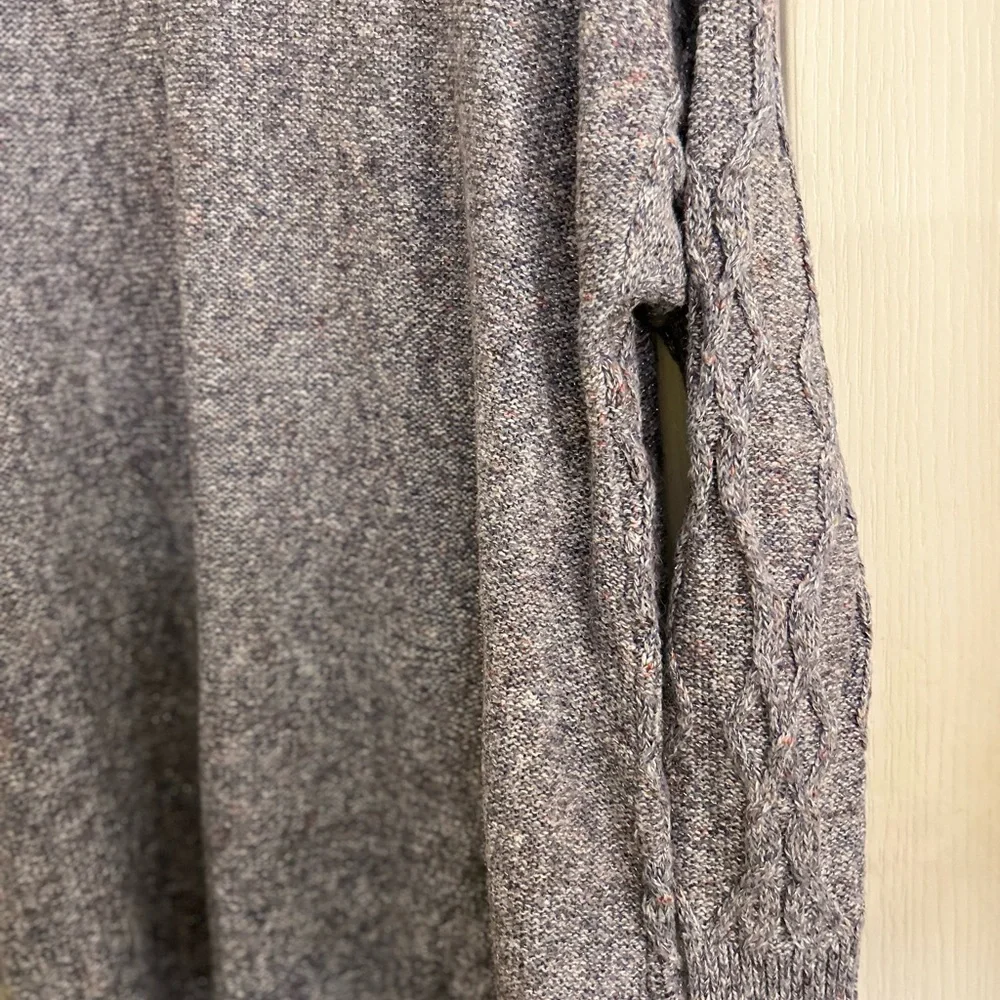 Avenue Women's Cardigan Sweater Gray With Sparkles 18/20 - Picture 6 of 7